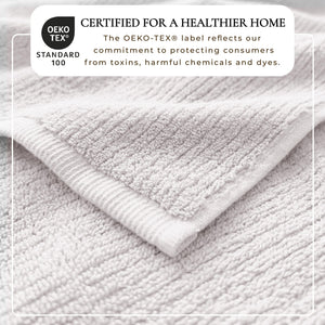 Turkish Cotton Ribbed 6-Piece Bath Towel Set - Georgiana Collection