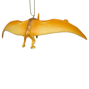 Yellow Pterodactyl Dinosaur Ornament