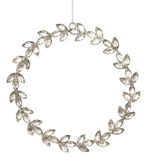 Rhinestone Wreath Ornament -