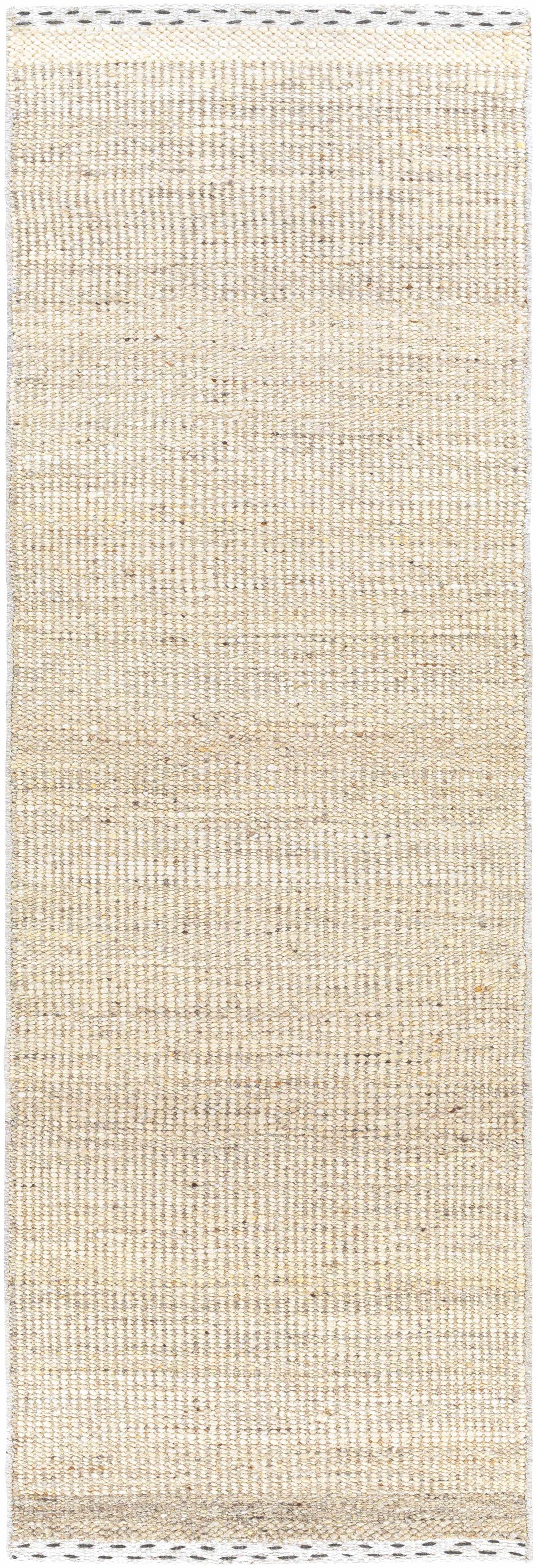 Yaniklar Beige Flat Woven Wool Rug