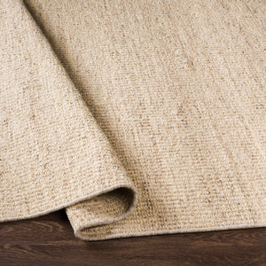 Yaniklar Beige Flat Woven Wool Rug
