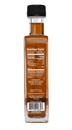 Award-Winning Ginger Root Infused Organic Maple Syrup