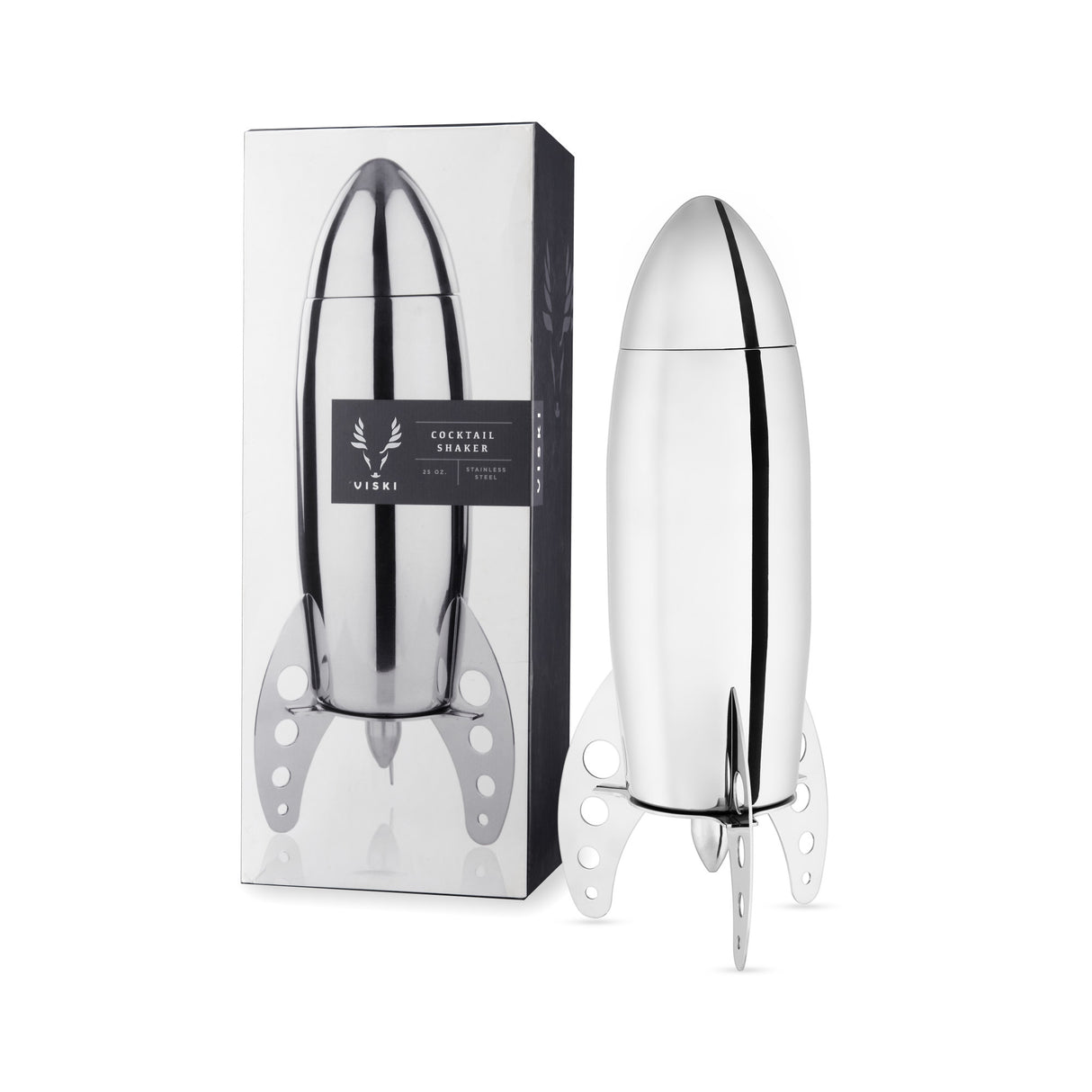 Irving-rocket-cocktail-shaker-in-silver-viski®-Cocktail-Shakers-&-Tools
