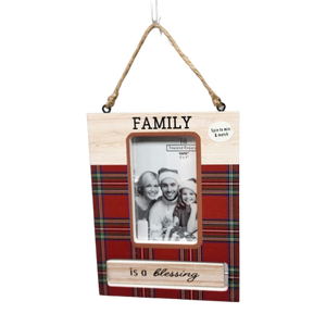Spinning Frame Ornament - Family