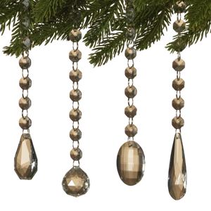 Glass Look Acrylic Jewel Ornament -