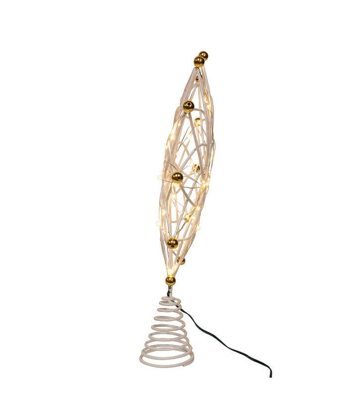 Radiant 12-Point Lighted Star Treetop - 14.5 Inches