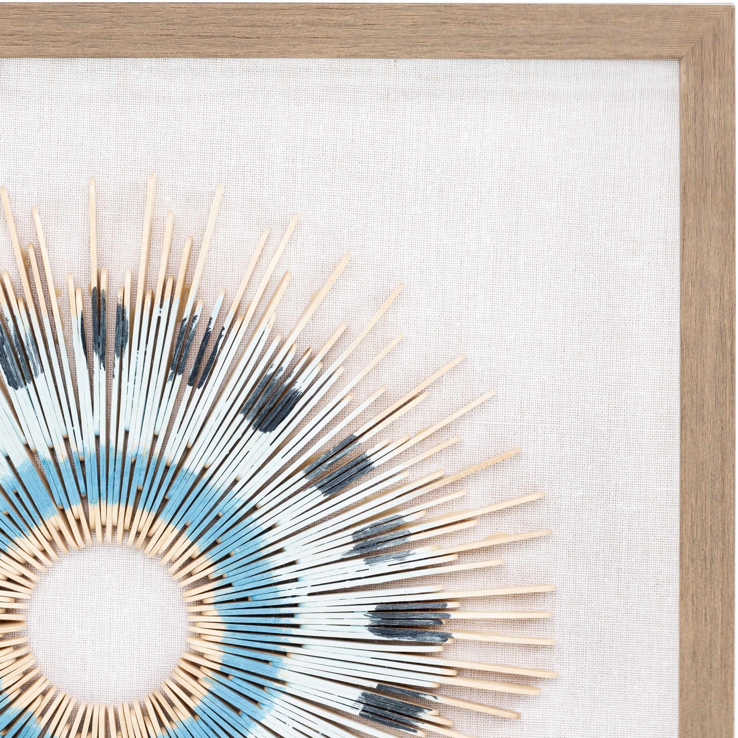 Yenice Natural Wood Geometric Wall Art Set Of Two