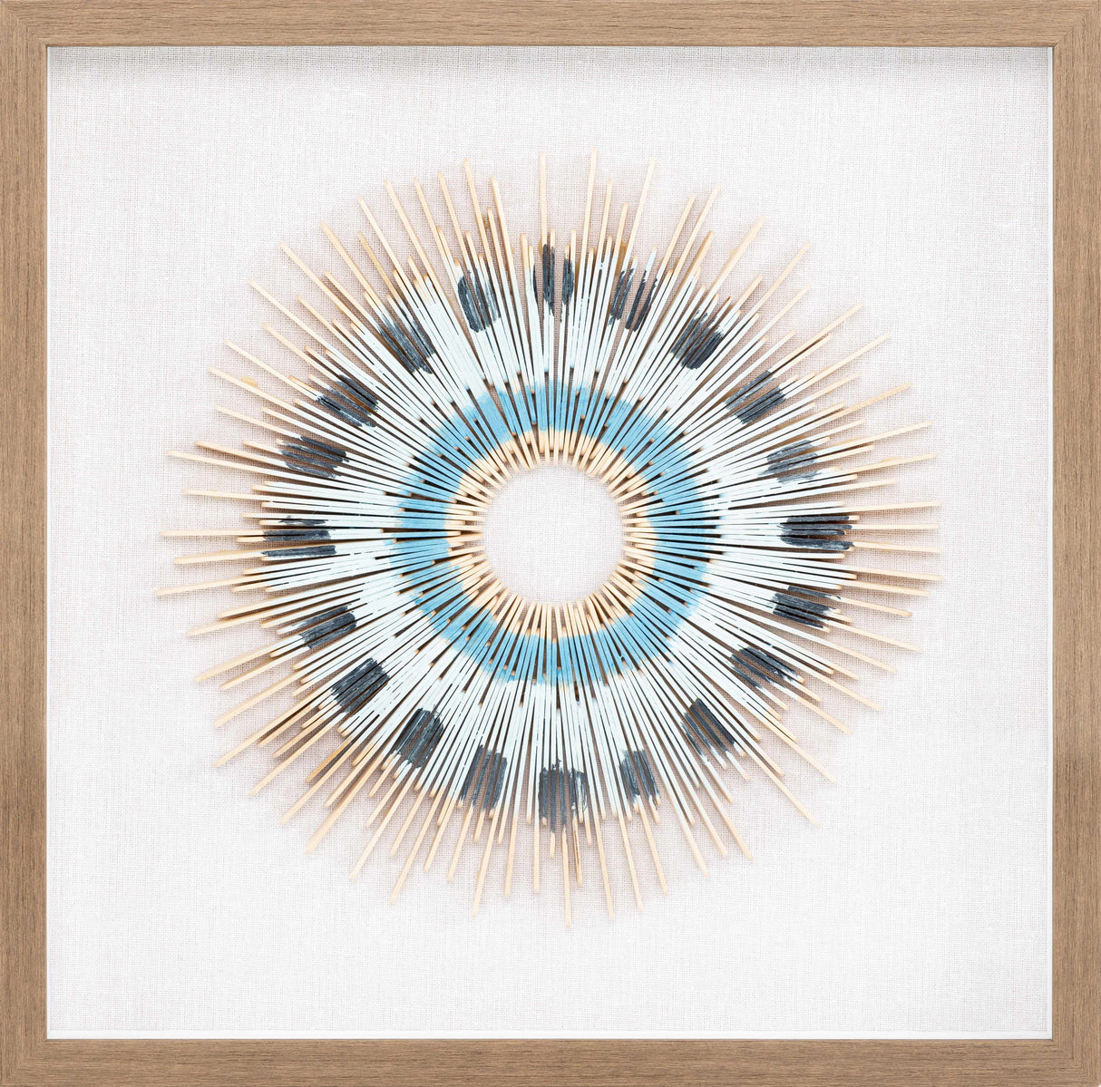 Yenice Natural Wood Geometric Wall Art Set Of Two