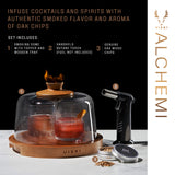 Alchemi cocktail smoking dome viski®