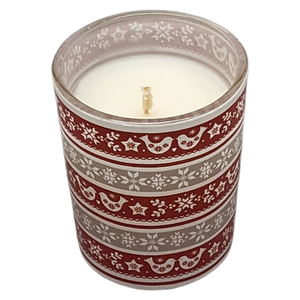 Glass Votive Scented Candle - Cinnamon Swirl