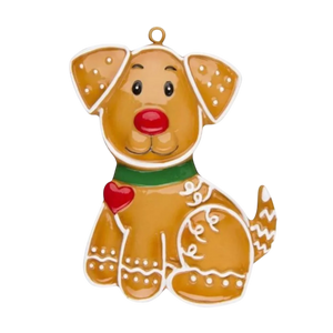 Gingerbread Dog Ornament