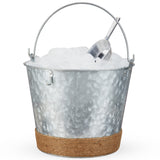 Jute-wrapped-galvanized-ice-bucket-by-twine-Ice-Buckets