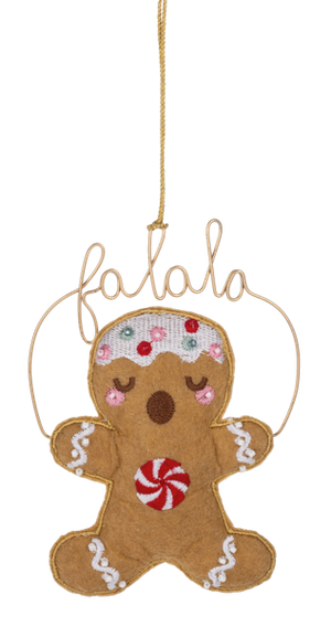 Peppermint Swirl Gingerbread Caroler