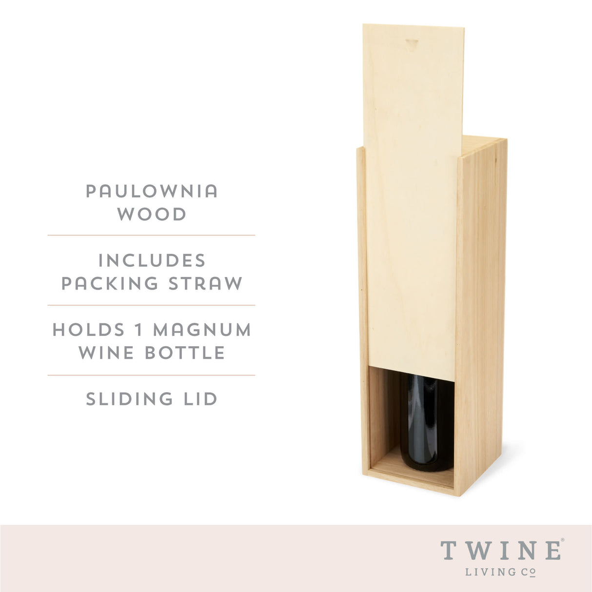 Magnum wooden wine box by twine®