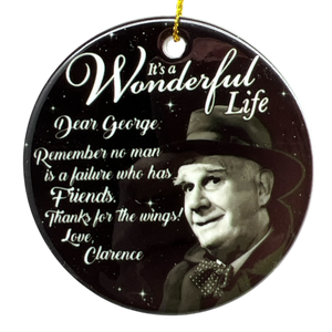 Clarence the Angel Dear George Quote Ornament