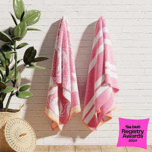 Cotton Velour Beach Towels 2-Pack - Maui Collection