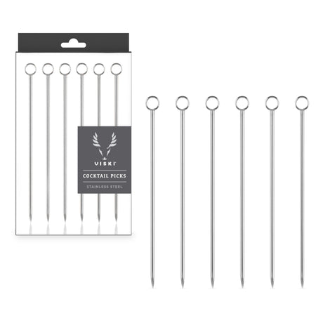 Harrison-cocktail-picks-in-stainless-steel-viski®-Bar-&-Beverage-Accessories