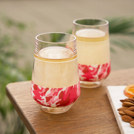 Wine-freeze™-xl-in-pink-camo-(set-of-2)-by-host®-Wine-Glasses