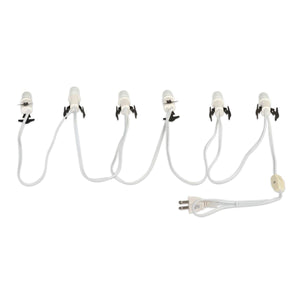 6 Socket Village Light Set with Bulbs