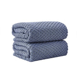 Cotton diamond waffle weave bath towel set - grayson collection