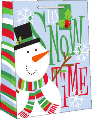 Medium Sized Juvenile Giftbag - It's Snow Time