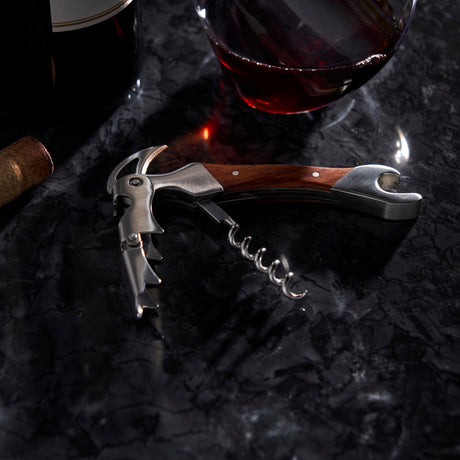 Admiral™ double opener corkscrew in stainless steel viski®