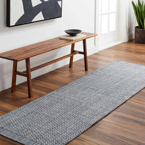 Hand Loomed Light Gray Area Rug - Clearance