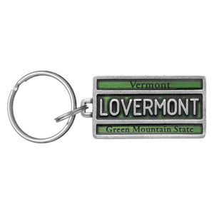 Vermont License Plate Keyring