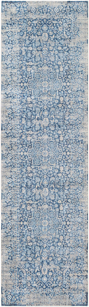 Yorkana Distressed Blue Rug - Clearance