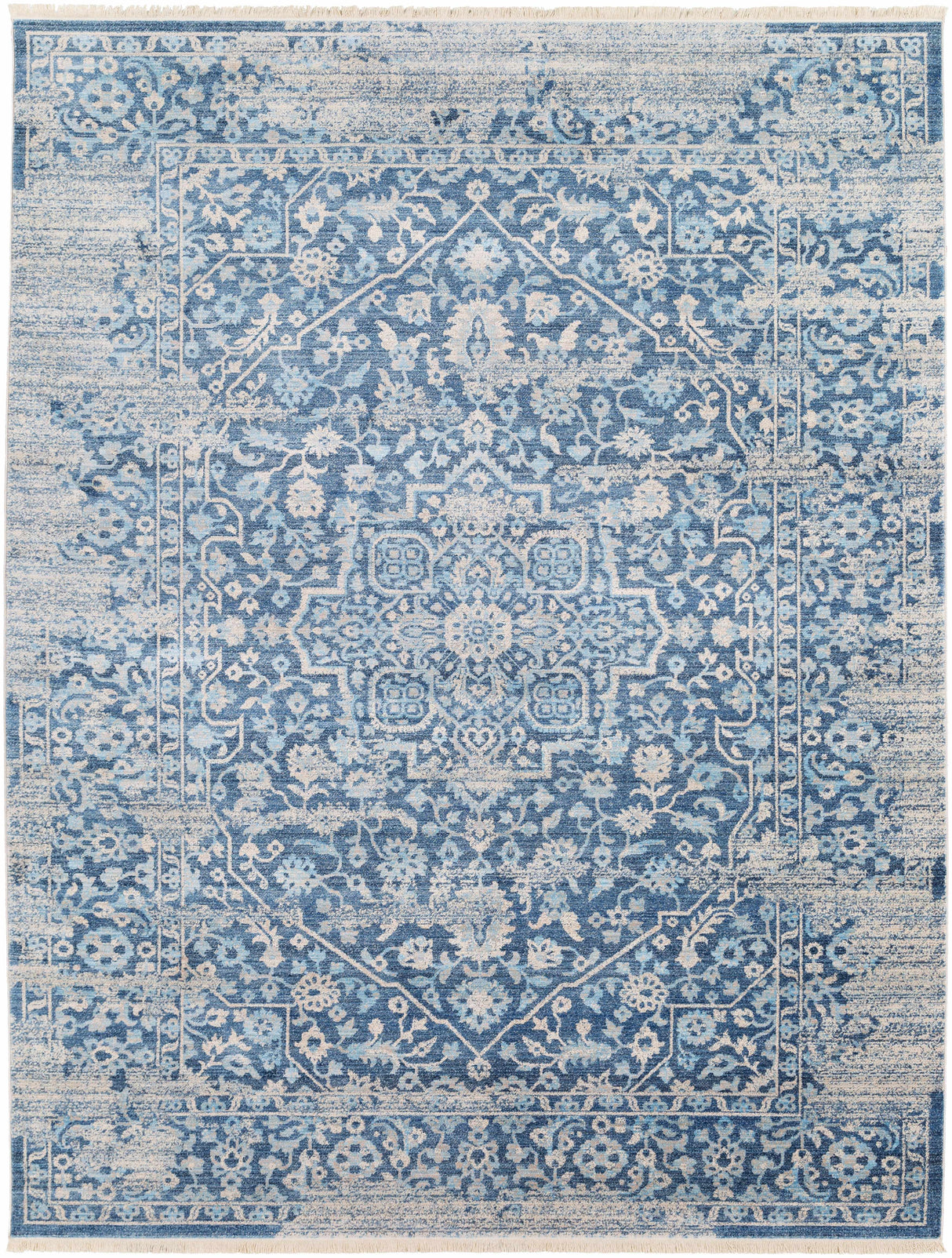 Yorkana Distressed Blue Rug - Clearance