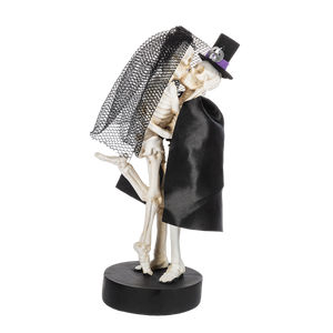 Halloween Boo Skeleton Couple Figurine