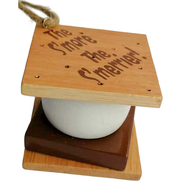 Wooden S'more Ornament