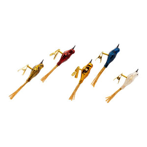 Glass Vintage Clip-On Bird Ornaments - 5 Piece Set