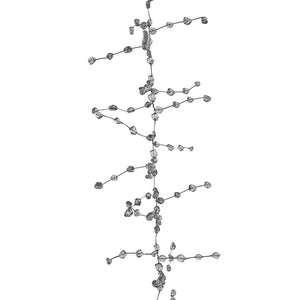 Ice Wire Clear Plastic 72 inch Garland