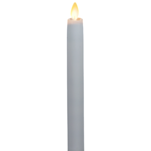 White LED Resin - 2 Piece Taper Candle Set