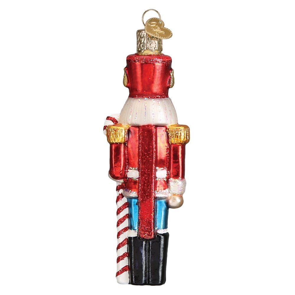 Old World Christmas Peppermint Nutcracker Glass Blown Ornament