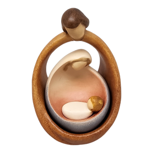 Modern Style Holy Family - Nesting Nativity - Color - 4.5 Inch