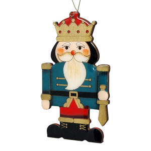 Regal Wooden Nutcracker - Blue