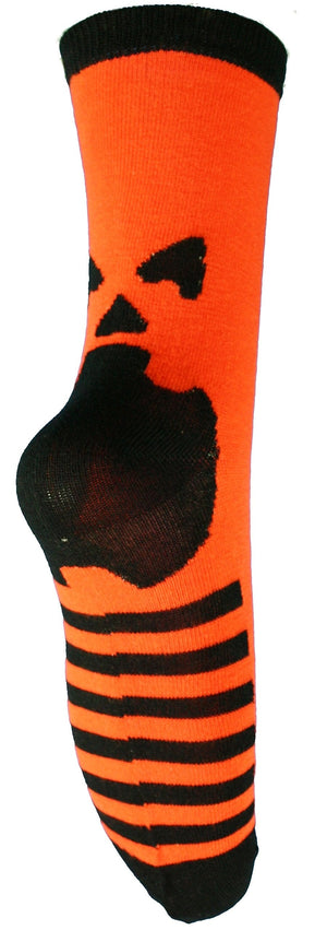 Knit Monster Face Socks - Green