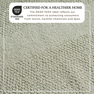 100% Cotton Woven Texture Bath Towel Set - Marbella Collection