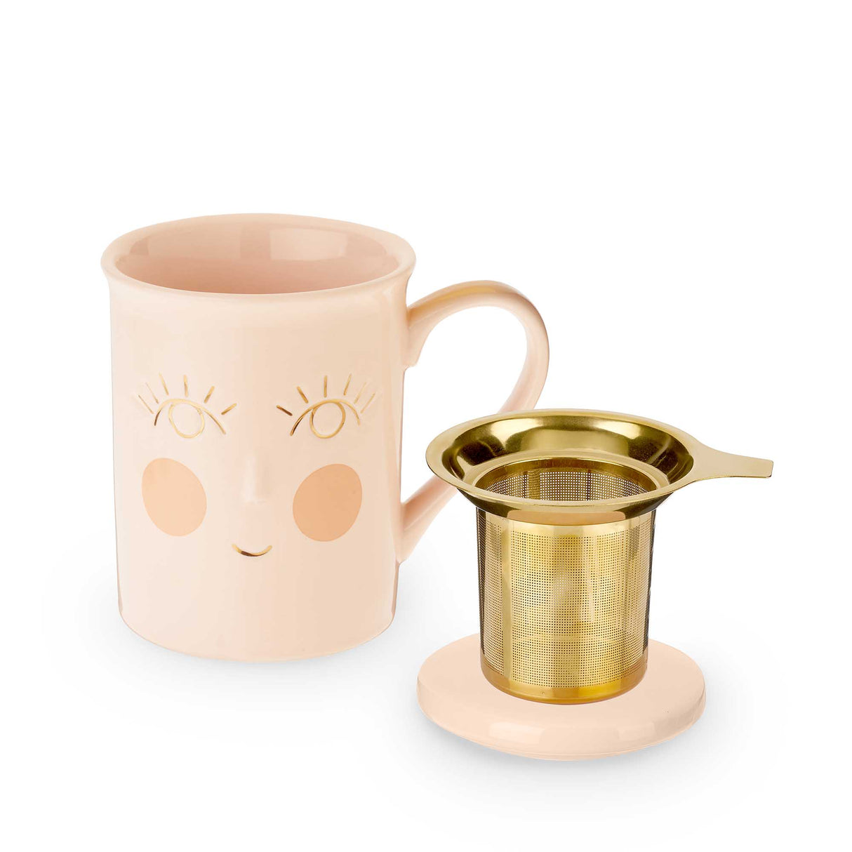 Annette™ hello beautiful ceramic tea mug & infuser by pinky