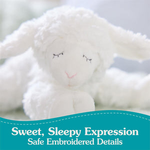 Winky Lamb - Plush Rattle - 7 Inch