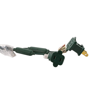 50-Light C3 Diamond Warm White LED Green Wire Light Set