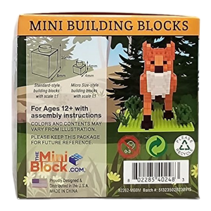 Mini Building Blocks - Red Fox