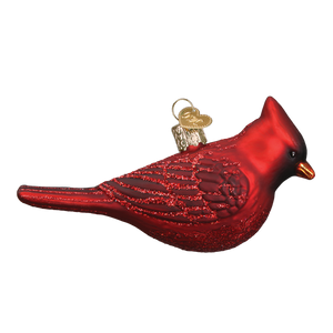 Northern Cardinal Glass Ornament