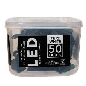 Pure White Convex 50 LED Light Set