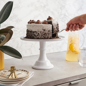White melamine cake stand by twine living