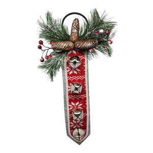 Doorknob Bell Sash - Red