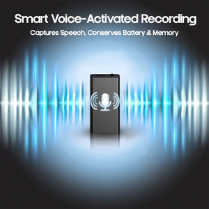 Ultra-Compact Mini Voice Recorder 16GB Voice-Activated USB Rechargeable