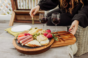 Insignia Acacia and Slate Serving Board with Cheese Tools